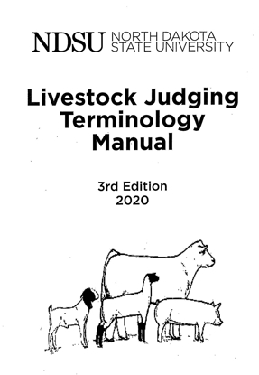Picture of NDSU Livestock Judging Terminology Manual