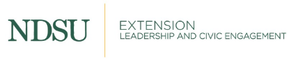NDSU Extension Leadership and Civic Engagement logo